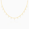 Golden Dancing Pearls Necklace