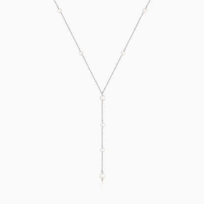Silver Lining of Pearls Necklace