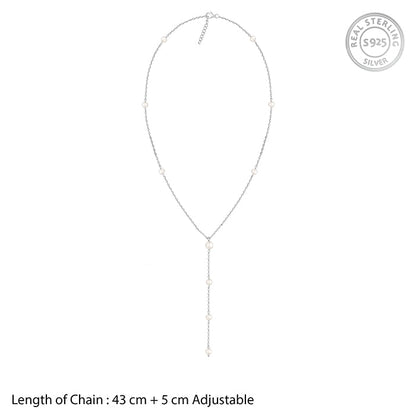 Silver Lining of Pearls Necklace
