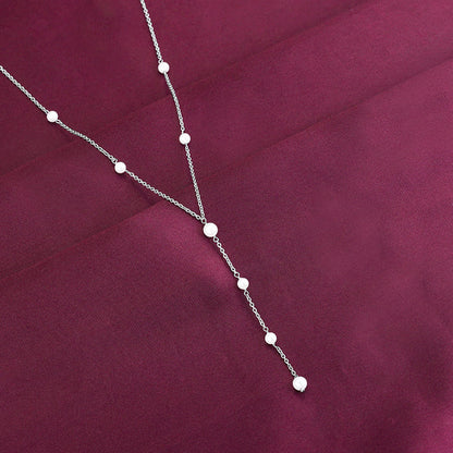 Silver Lining of Pearls Necklace