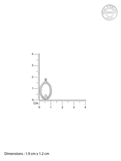 Silver Arena Pendant With Link Chain