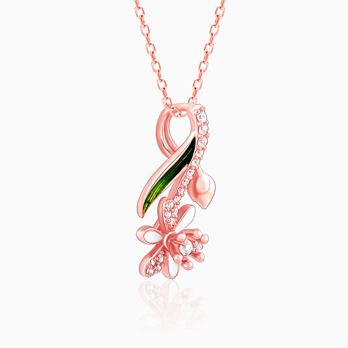 Rose Gold Mythical Musli Pendant With Link Chain