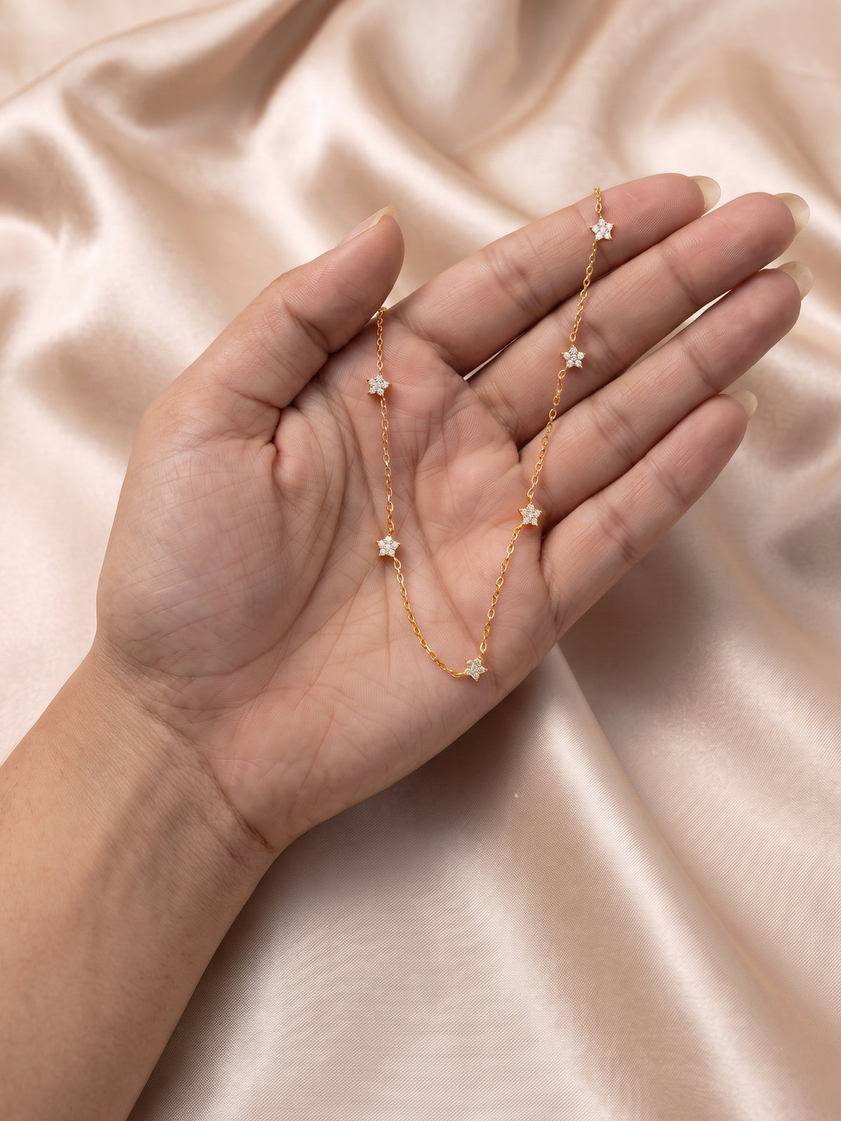 Golden Star Constellation Necklace