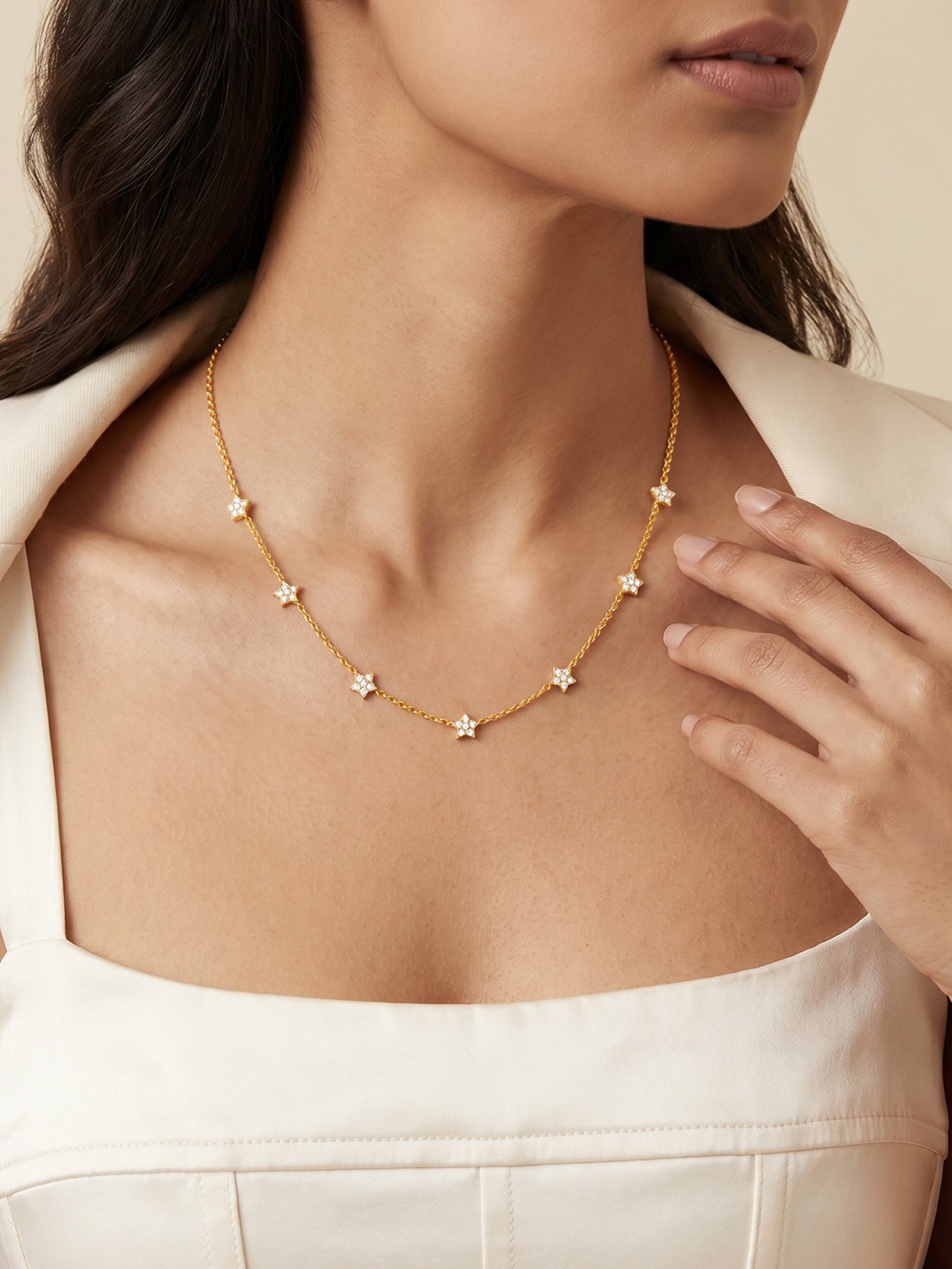 Golden Star Constellation Necklace