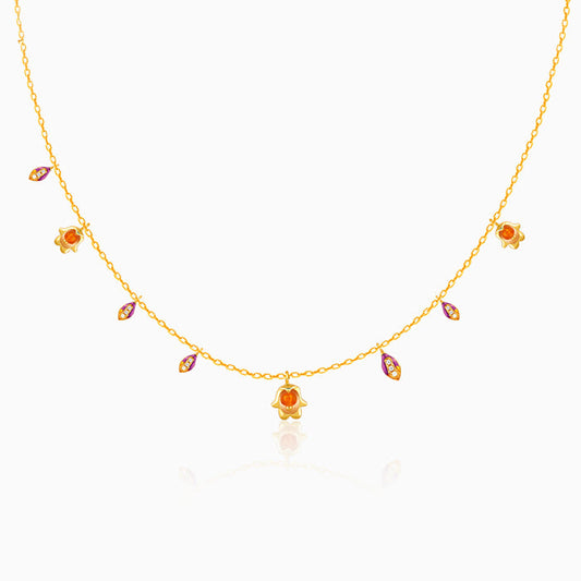 Golden Classic Bell Mallow Necklace