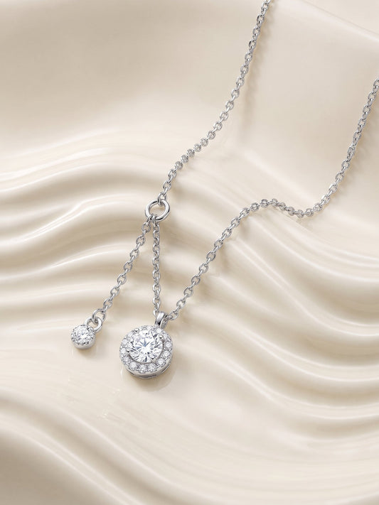 Silver Drip of Delight Necklace