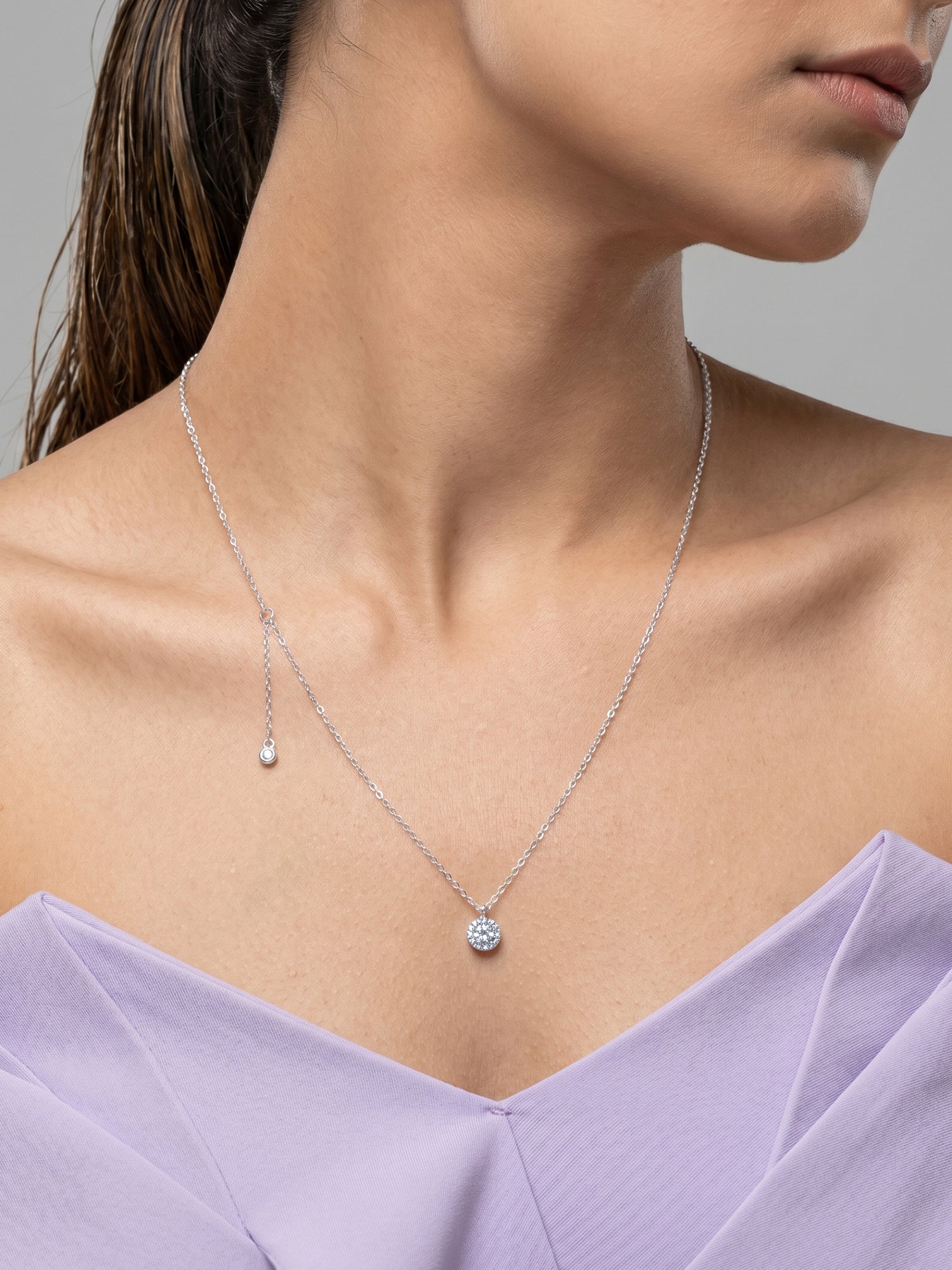 Silver Drip of Delight Necklace