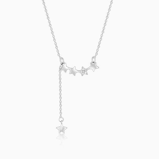 Silver Slipping Star Necklace