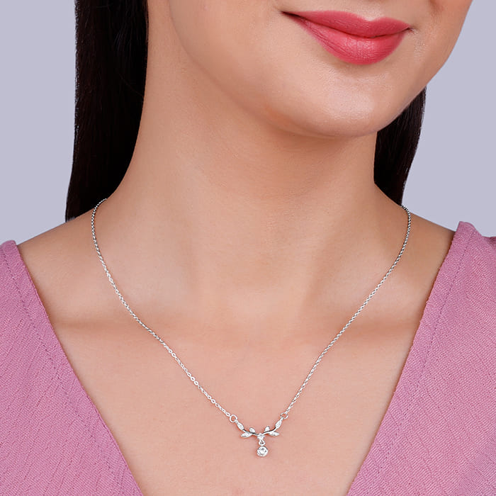Silver Branchful Necklace
