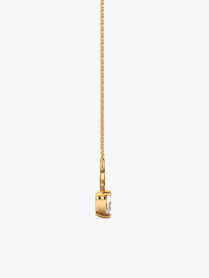 Golden Deer Heart Necklace