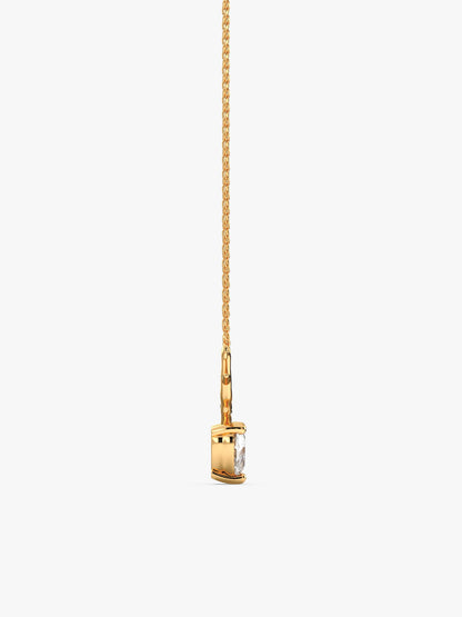 Golden Deer Heart Necklace