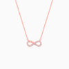 Rose Gold Infinity Heart Necklace