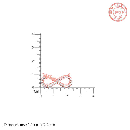 Rose Gold Infinity Heart Necklace