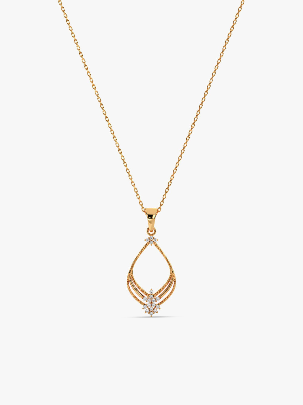 Golden Princess Pendant With Link Chain