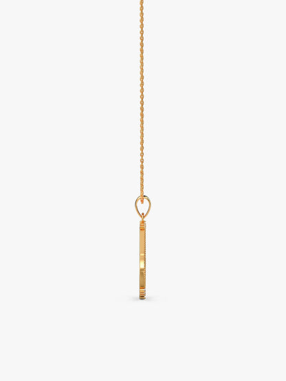 Golden Princess Pendant With Link Chain