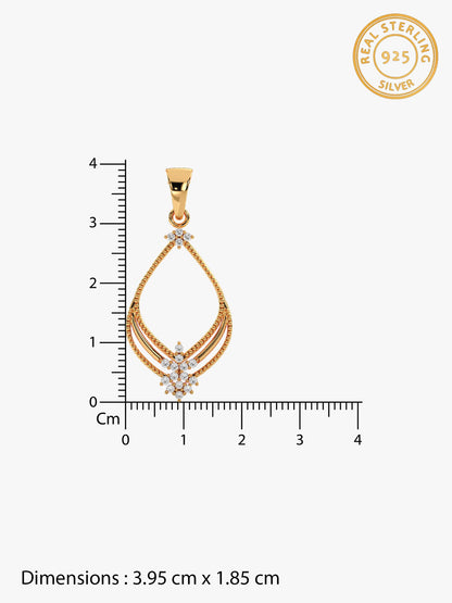 Golden Princess Pendant With Link Chain