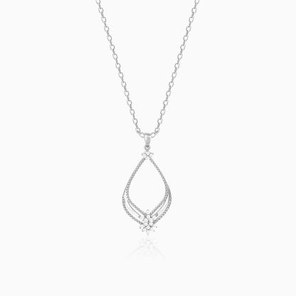 Silver Princess Pendant With Link Chain