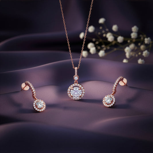 Rose Gold Drizzle Drop Set