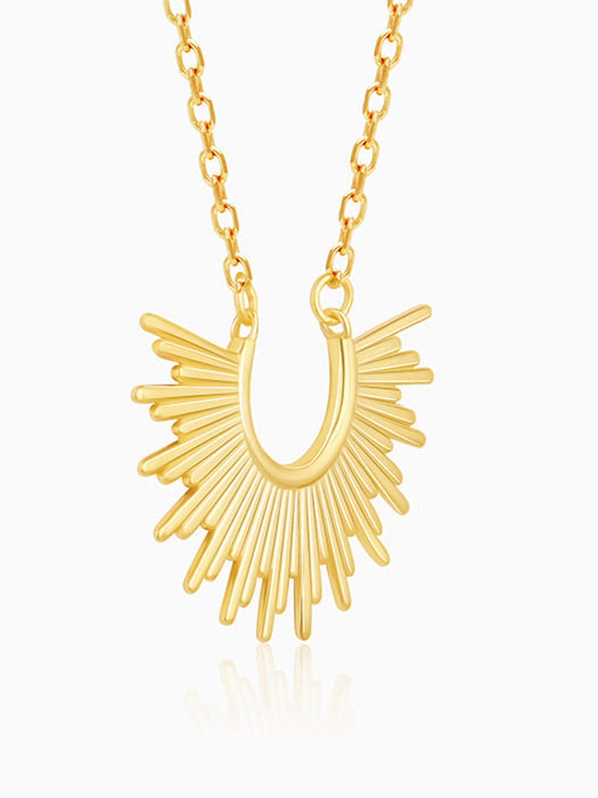 Golden Radiant Sunrise Necklace