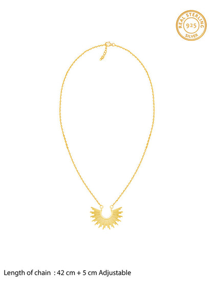 Golden Radiant Sunrise Necklace