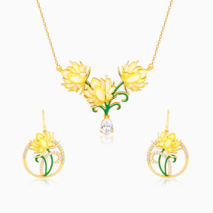 Golden Bewitching Brahma Kamal Set