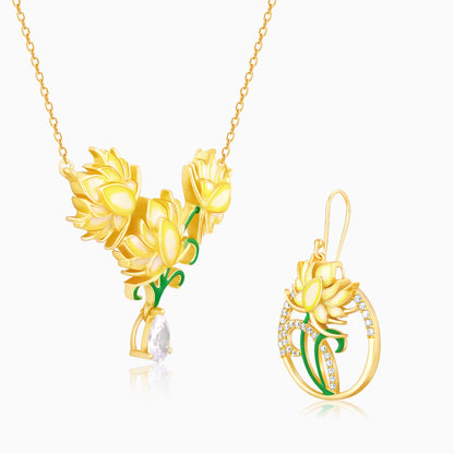 Golden Bewitching Brahma Kamal Set