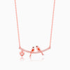 Rose Gold Love Bird Necklace