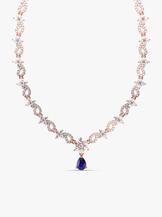 Rose Gold Bridal Celebration Necklace