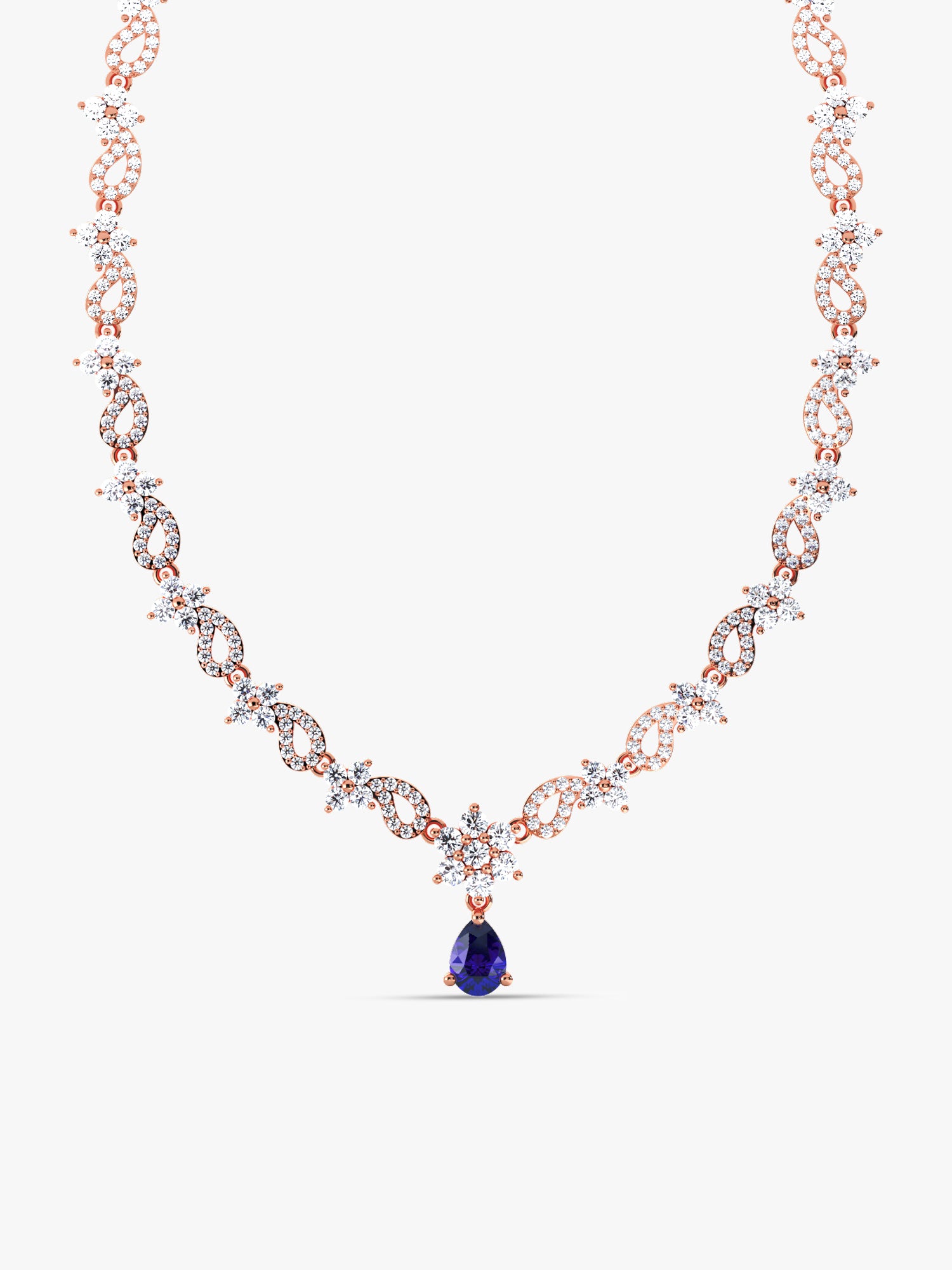 Rose Gold Bridal Celebration Necklace