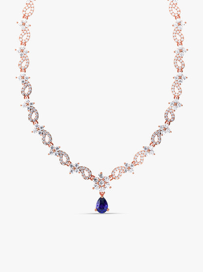 Rose Gold Bridal Celebration Necklace