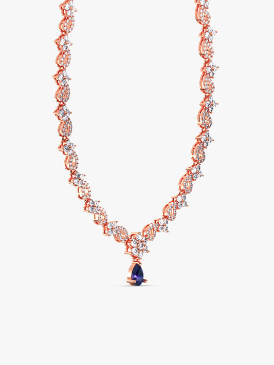 Rose Gold Bridal Celebration Necklace