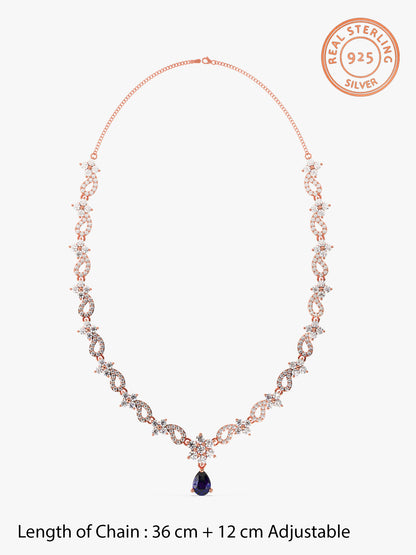 Rose Gold Bridal Celebration Necklace