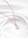 Rose Gold Eve Beauty Pendant With Link Chain