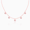 Rose Gold Cubic Crystal Necklace