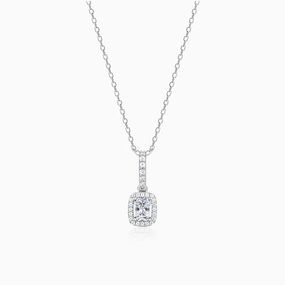 Silver Vesper Pendant With Link Chain