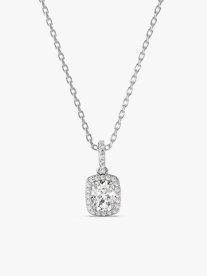 Silver Vesper Pendant With Link Chain