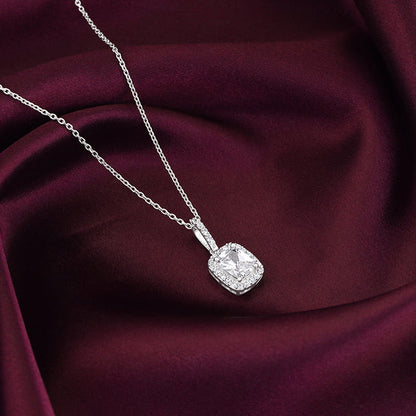 Silver Vesper Pendant With Link Chain