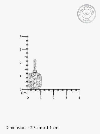 Silver Vesper Pendant With Link Chain