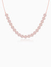 Rose Gold Studded Flower Necklace