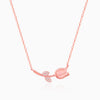Anushka Sharma Rose Gold Pink Quartz Flower Necklace