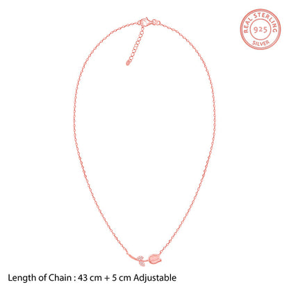 Rose Gold Pink Quartz Flower Set of Two