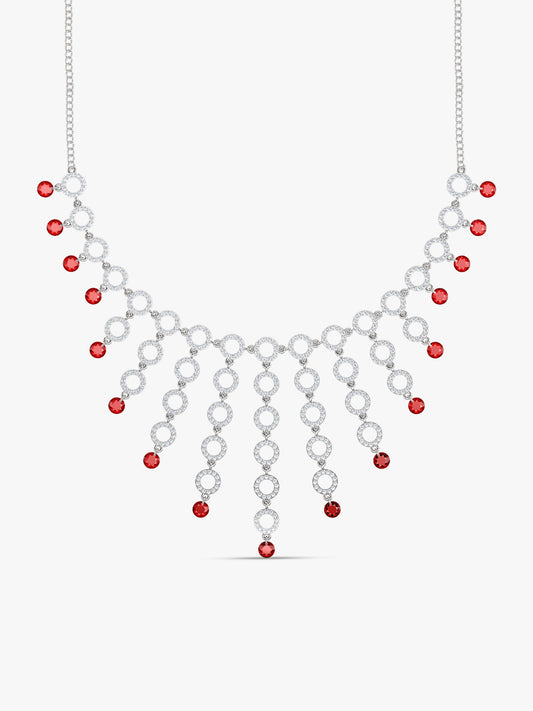 Silver Love in Circles Necklace