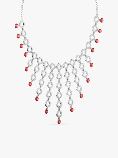 Silver Love in Circles Necklace