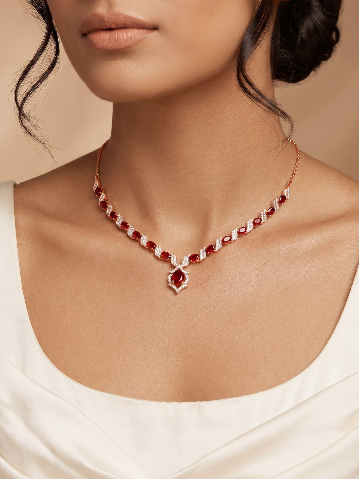 Rose Gold Pretty Woman Necklace