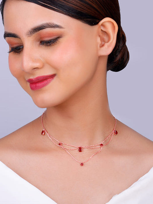 Rose Gold Queen of Love Necklace