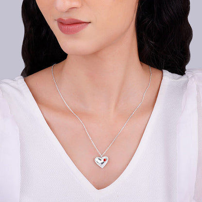 Silver You're the Love of My Life Pendant With Link Chain