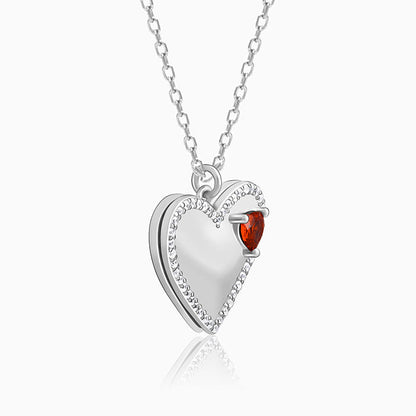 Silver You're the Love of My Life Pendant With Link Chain