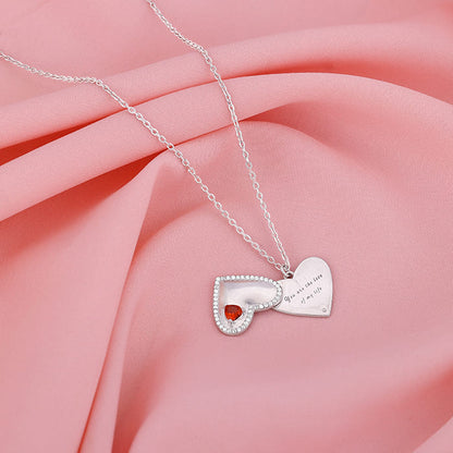 Silver You're the Love of My Life Pendant With Link Chain