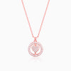 Rose Gold Rotatable You Complete Me Pendant With Link Chain