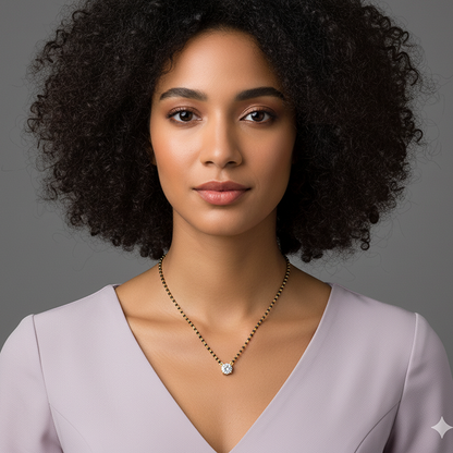 Golden Classic Solitaire Mangalsutra